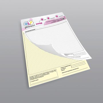 Blocco in carta chimica 50 x 2